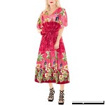 LA LEELA 03 Women's Caftan Kimono Nightgown Dress Beachwear Cover up OSFM 14-22W [L- 3X] B078LXCX8Y